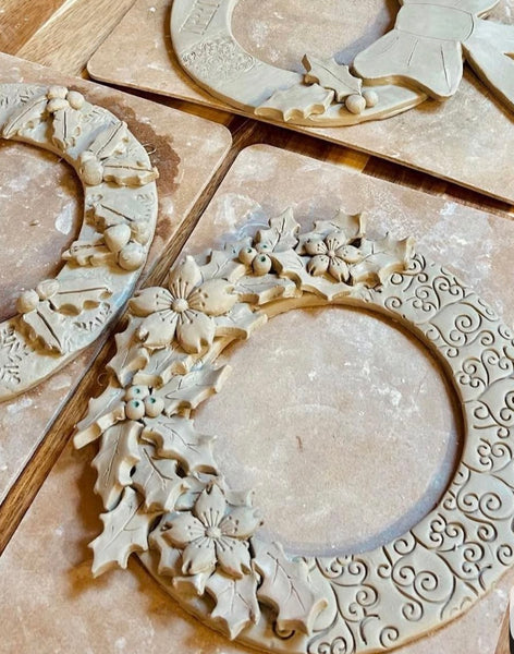 Christmas Clay Wreath Workshop Thursday 22nd October 10-12 noon