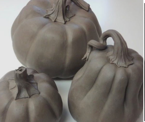 Stoneware Autumn Pumpkin Workshop  10-3pm Oct 18th (Mixed Ability)