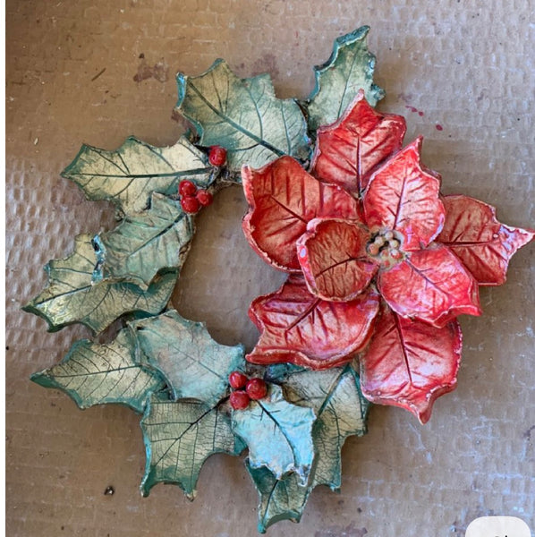 Christmas Clay Wreath Workshop Thursday 22nd October 10-12 noon